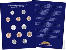 Complete QEII Decimal Coin Type Collector Page